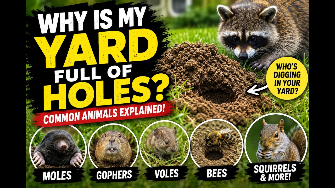 Why Is My Yard Full of Holes? The Real Culprits Might Surprise You!