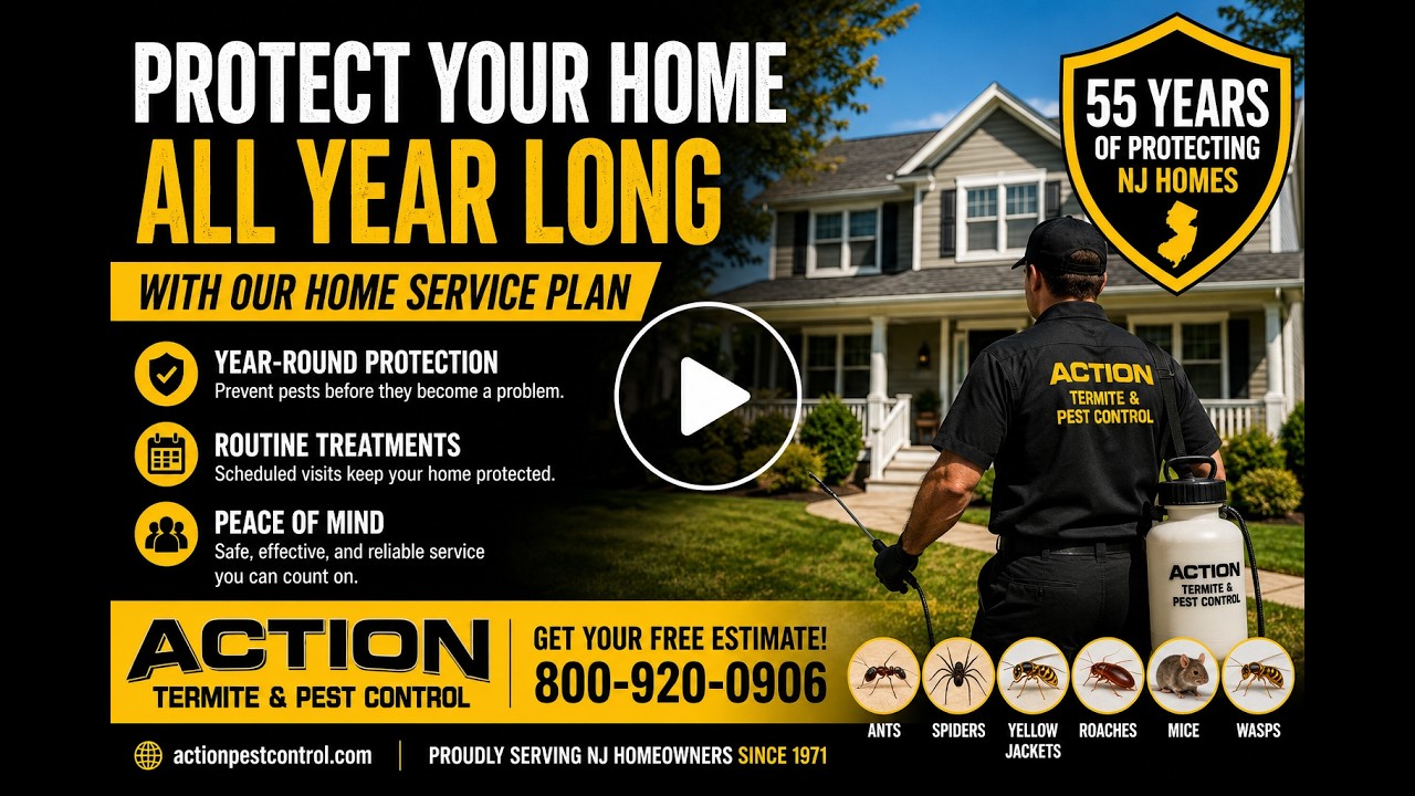 NJ Home Pest Control Service Plans | Year-Round Pest Protection for New Jersey Homes